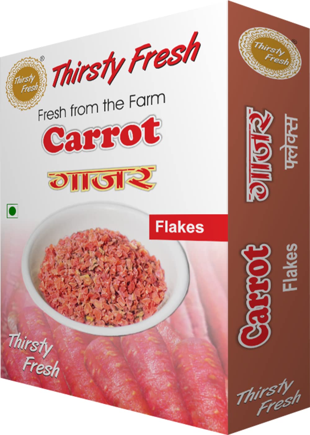 Thirsty Fresh Carrot Flakes – Dehydrated Ready to Use for Kitchen (400g, Pack of 2 x 200g) (B07FRT8QJF) Amazon Price History, Amazon Price Tracker