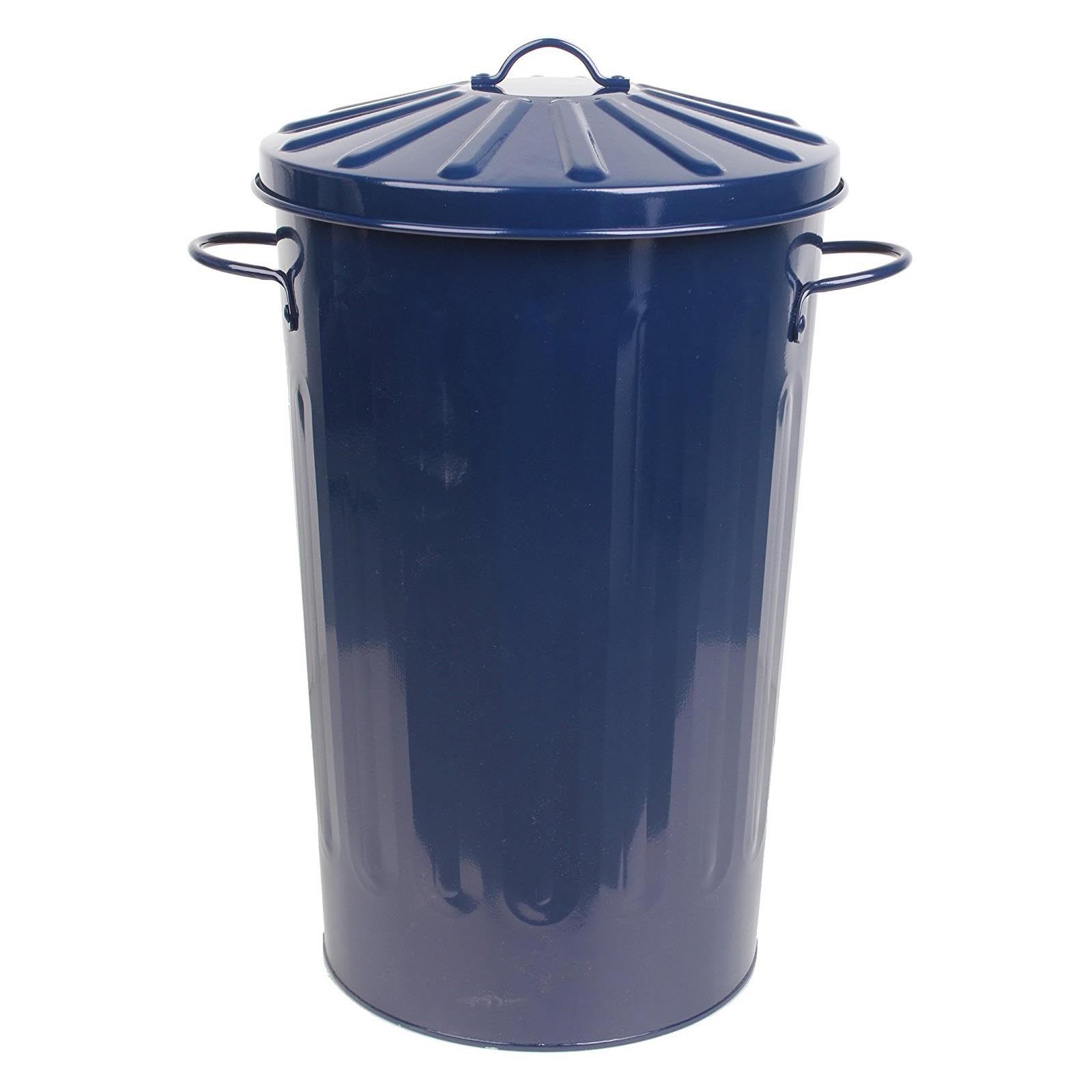 simpa 60L Colourful Vintage Style Metal Tapered Dustbins & Lids - Pink 62cm (H) x 38cm (Dia) — view 3