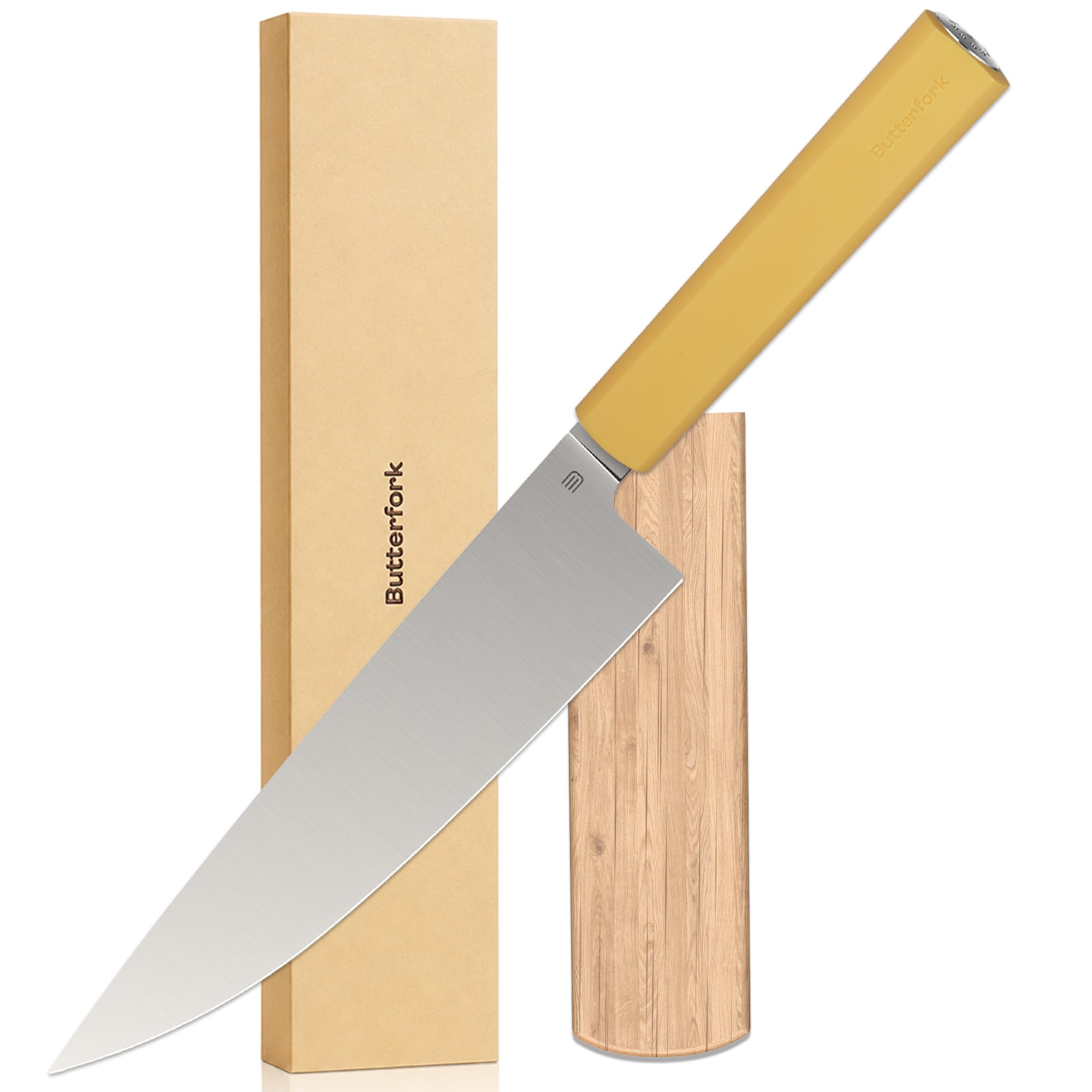 8 Inch Chef Knife, Kitchen Knife with AR-RPM9 Steel & Ergonomic ABS Handle — Amazon image 20