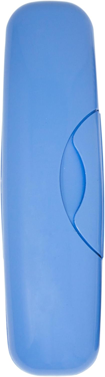 RADIUS Toothbrush Original Big Brush, BPA Free ADA Accepted - Left Hand - Periwinkle Brush with Periwinkle Case image 2