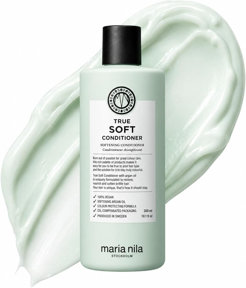 Maria Nila True Soft Conditioner, Stärkende Haarpflege für Trockenes & Strapaziertes Haar, Intensive Feuchtigkeit Haarspülung Sulfat & Parabenfrei 300ml