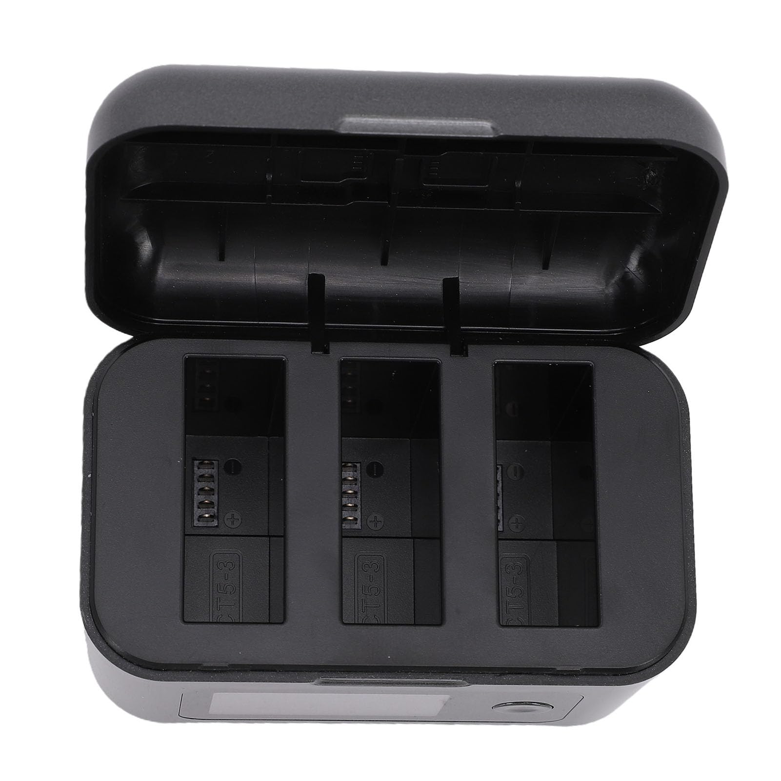 Hub Caricabatteria per Action Cam a 3 Doppio 2100 mAh | PD3.0 30 W, Tre Slot, Tipo C, ABS Metallo, Viaggio, Alimentazione per Laptop da Auto a Parete, 6 5 Pro 4 3 360, Celle di