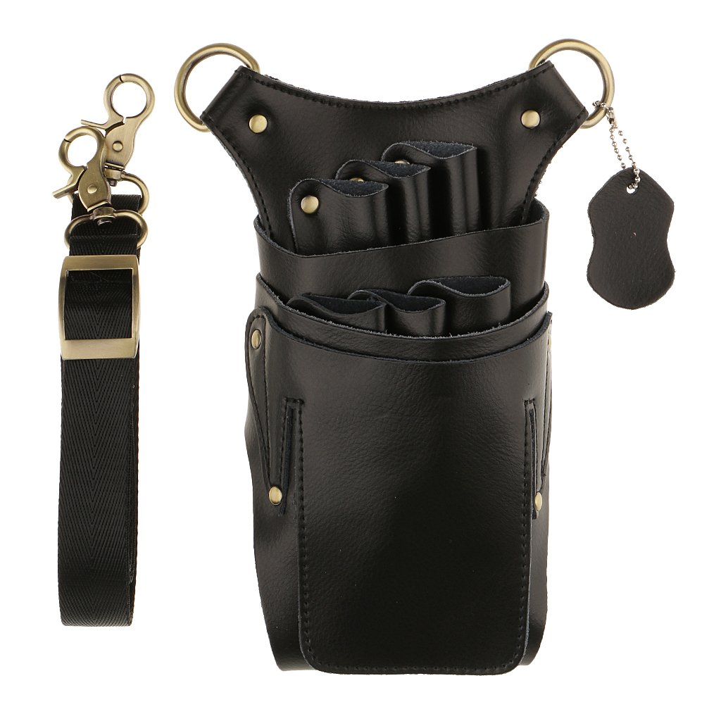 MYADDICTION Salon Hairdressing Cutting Scissors Shear Comb Tools Bag Belt Holster Black-picture-46