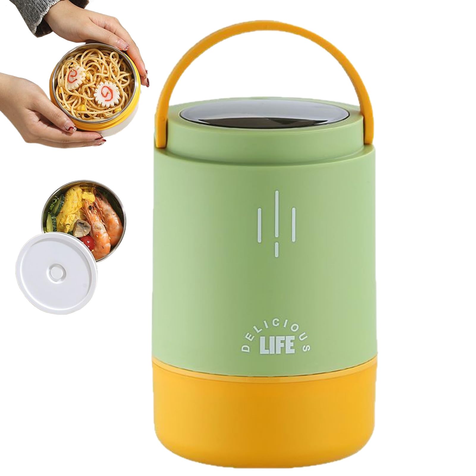 Cuenco aislado para almacenamiento de alimentos caliente y frío con diseño térmico