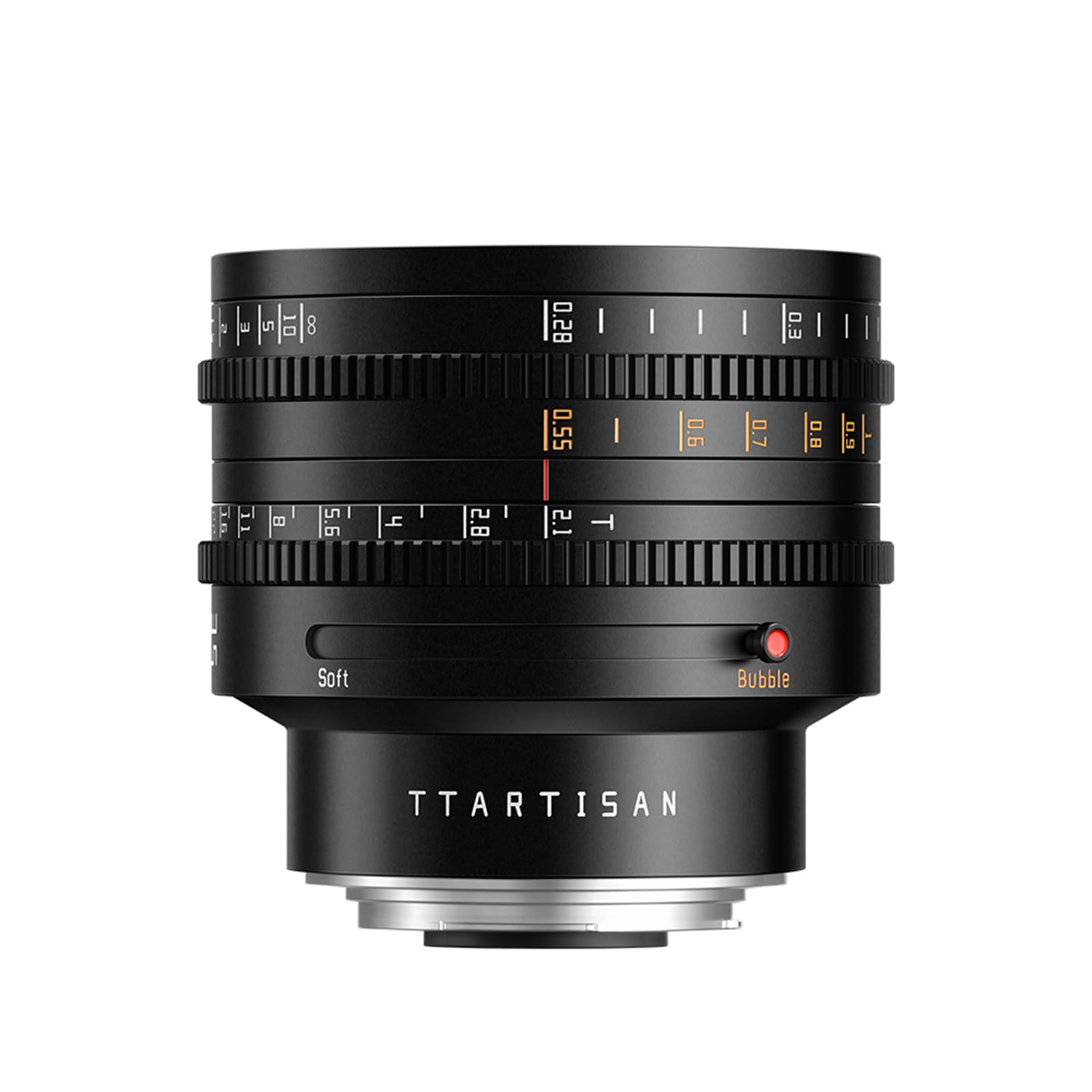 TTARTISAN Objectif double Bokeh Cine T2.1 35 mm compatible avec Canon RF Mount Full Frame Mise au point manuelle Objectifs d'appareil photo sans miroir (35 mm, monture RF)