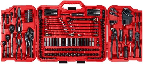 Miniatura 2 de TRUE MECHANIC Juego de herramientas mecánicas de 312 piezas y juego de zócalos, profesional, SAEmétrico