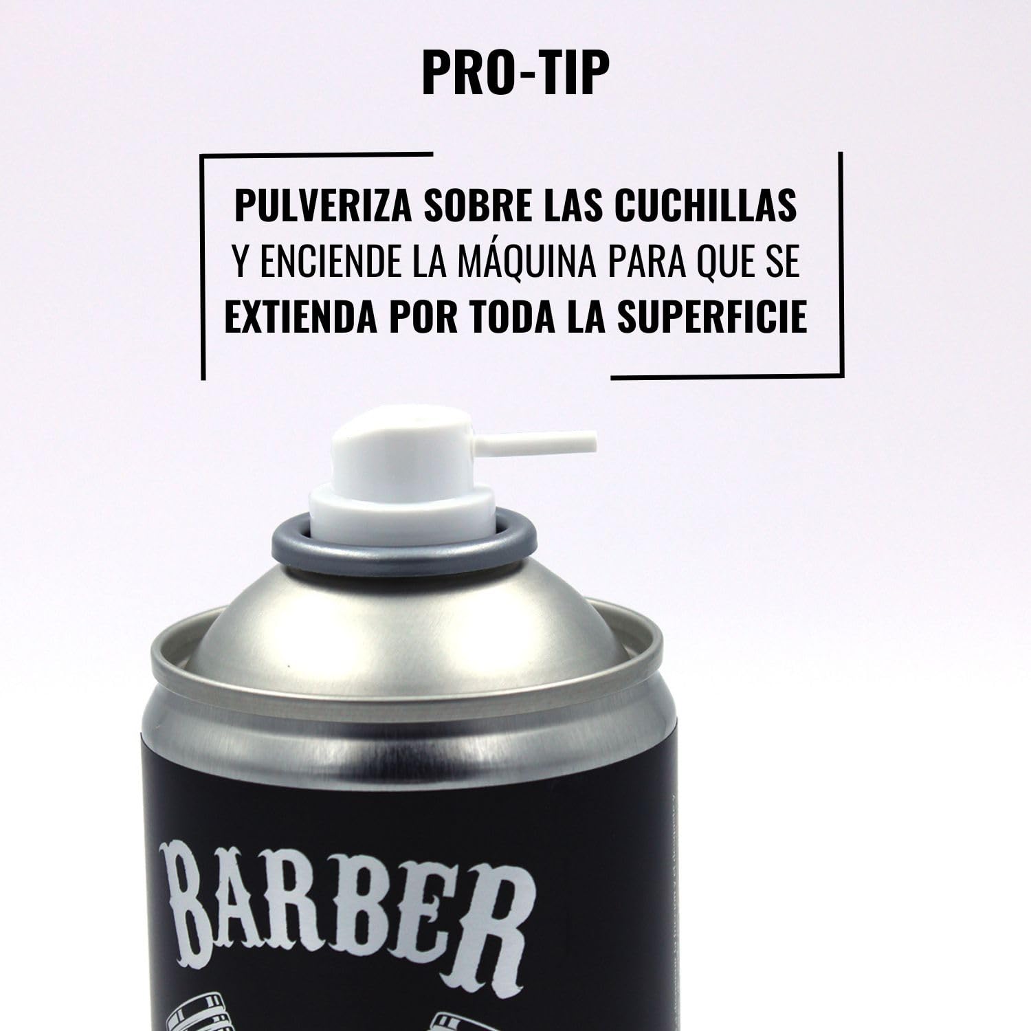 Beardburys Spray 5 en 1 | Spray Limpieza y Desinfectante Maquina de Cortar el Pelo, Refrigera, Lubrica y Aplica Capa Antioxidante, Desinfectante Barbería 800 ml (2)