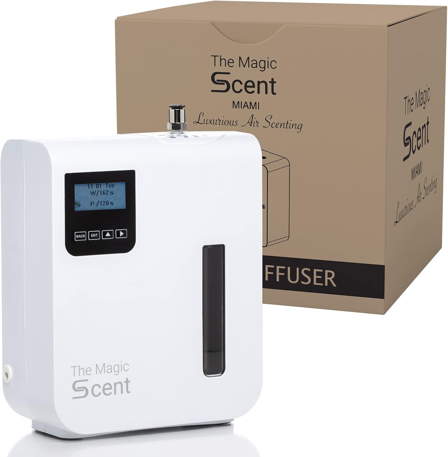 The Magic Scent TMS-100 Diffuser with its packaging