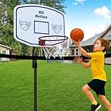 Adjustable Trampoline Basketball Hoop, Fits Diameter 25mm - 32mm Straight & Curved Pole...