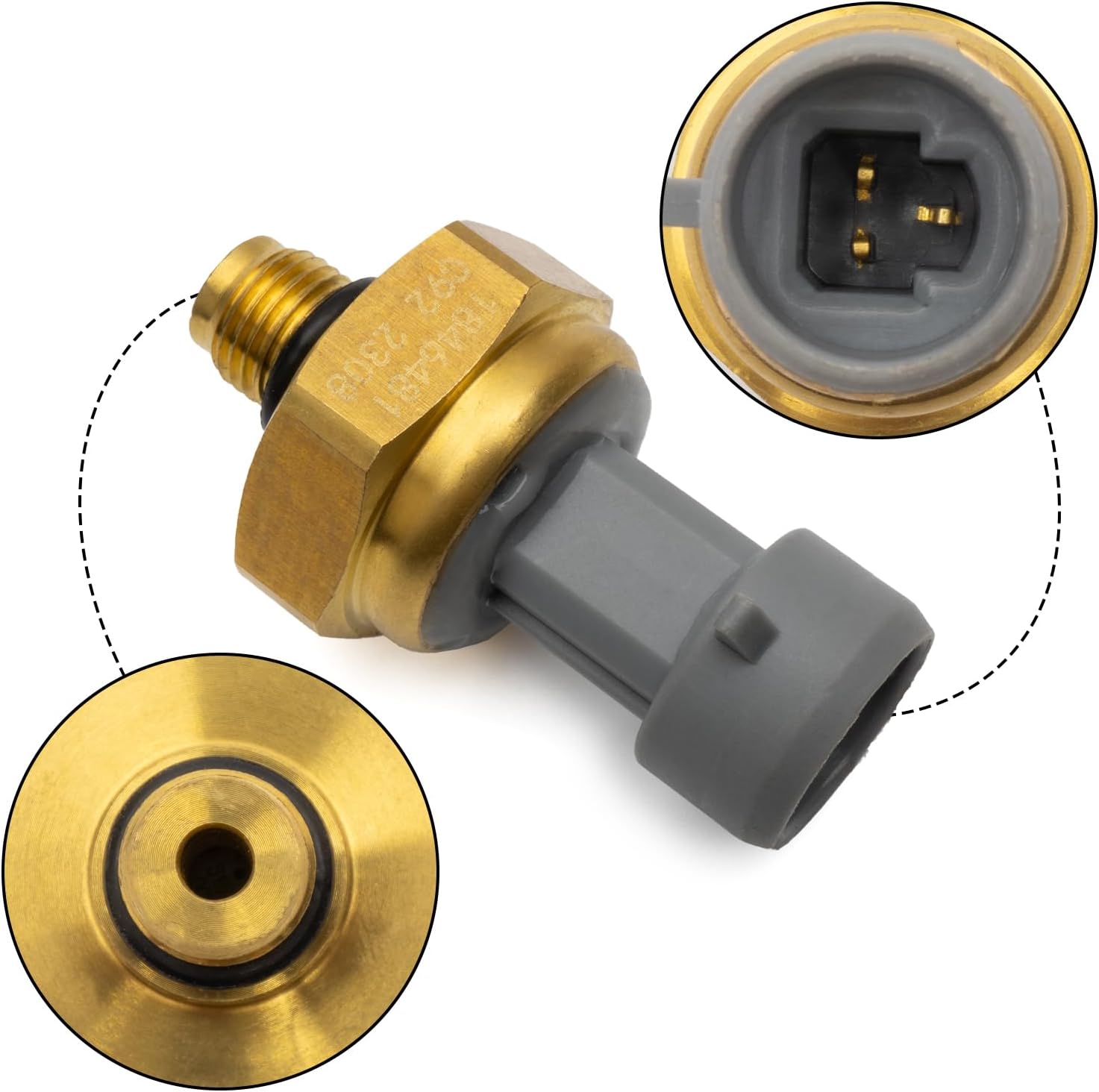 1846481C92 Manifold Pressure MAP Sensor Compatible with Ford F-2.1846481C92 Manifold Pressure MAP Sensor Compatible with International 3200 2002-2011 6.0L,4100 2006-2012 6.0L