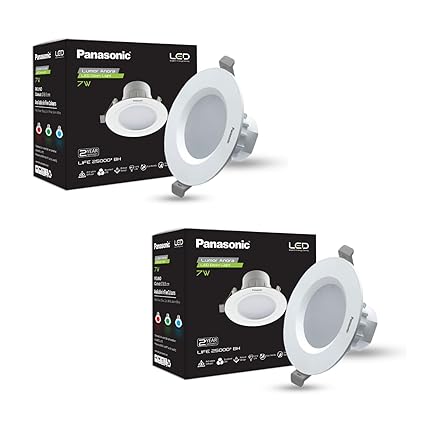 Panasonic LED Concealed Down Light,7W,6500K (Pack of 2)