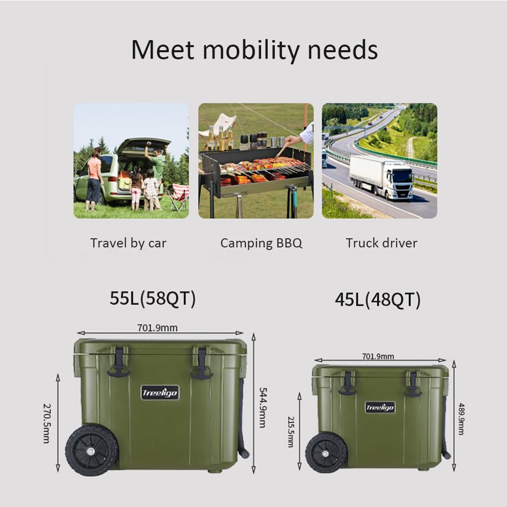 Refrigerador portátil del vehículo de la Alta Capacidad del refrigerador 12/24v del Coche, para Acampar el Barco Interior al Aire Libre de la Furgoneta Camper,45l