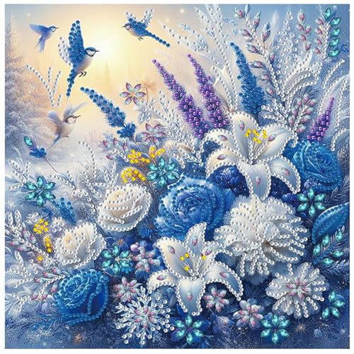 Fluid Cat ダイヤモンドアート キット 初心者 5D モザイクアート ダイアモンドビーズ絵画キット DIY 大人の子供 手作り絵画手芸キット ダイヤモンド塗装 ビーズアート 手芸キット 芸術品 家の壁の装飾（X0020）のサムネイル