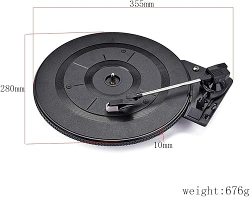Miniatura 2 de Tocadiscos de vinilo vintage Lp con lápiz capacitivo fonógrafo para accesorios de audio y video