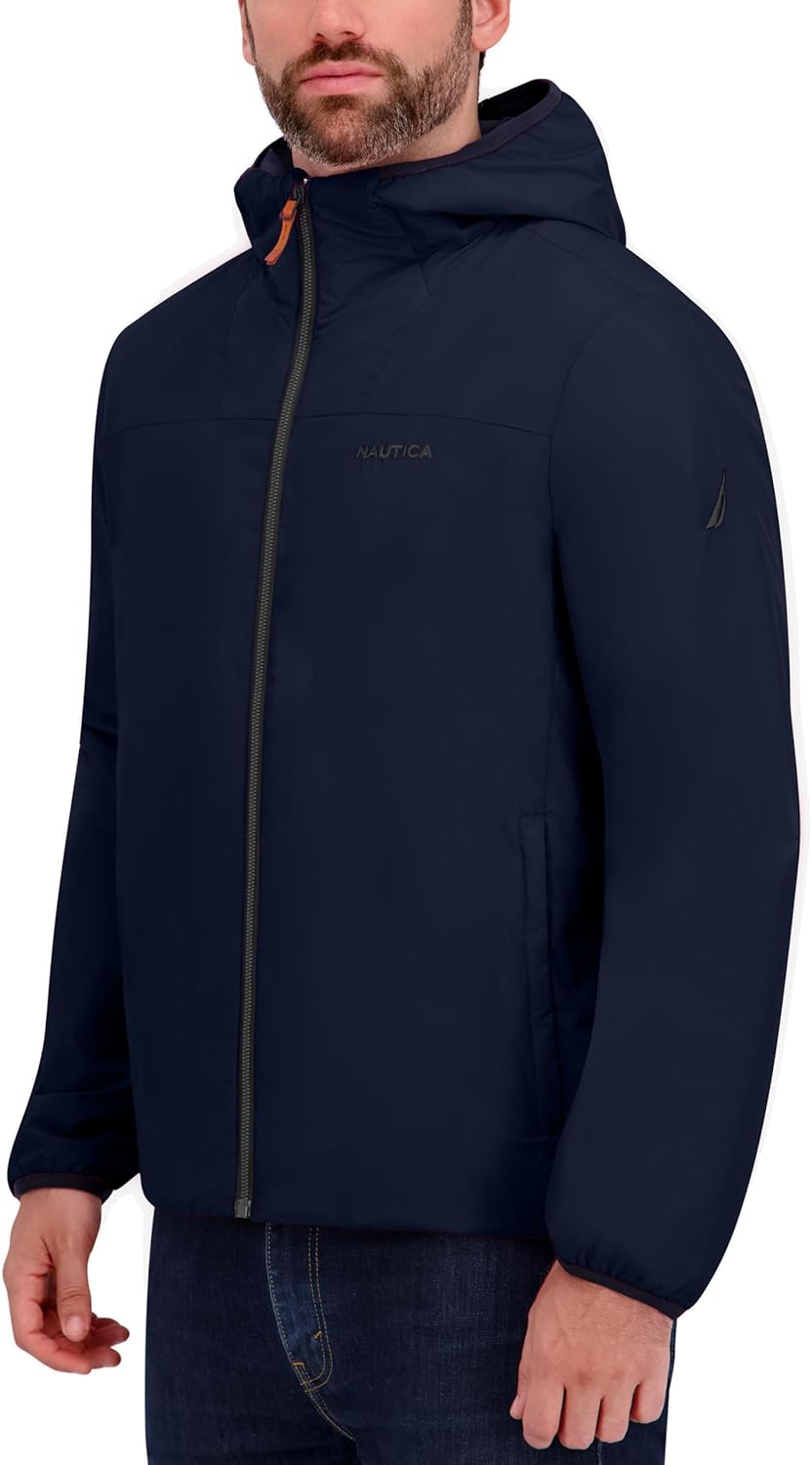 Nautica Men's Lightweight Hooded Jacket – Regular, Big & Tall Sizes Outerwear - Image 2