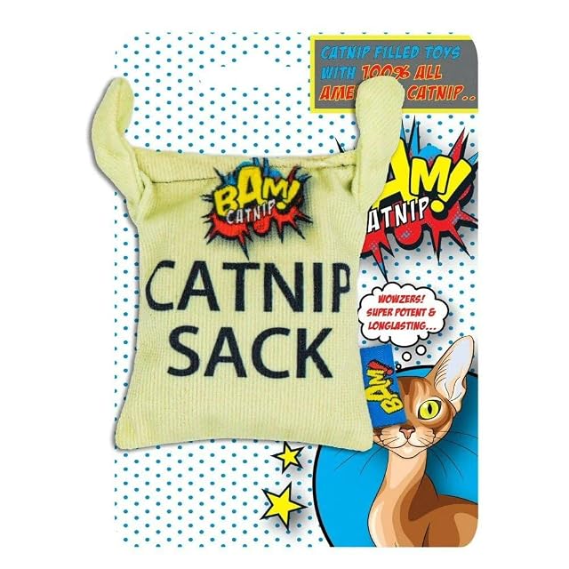 Bam CATNIP 100% AMERICAN FUERTE CATNIP CATNIP JUGUETES PARA GATOS (Saco de NIP)