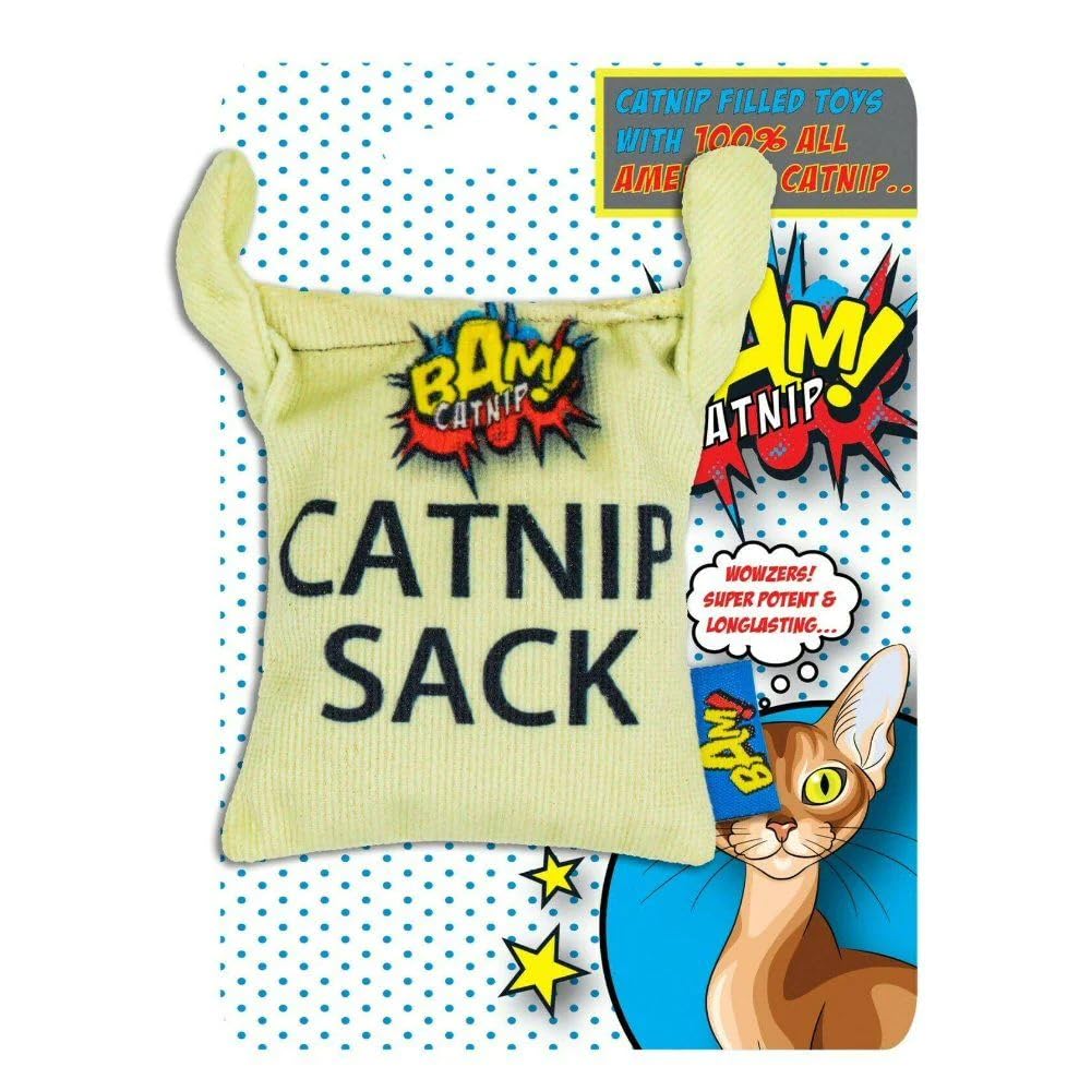Bam CATNIP 100% AMERICAN STRONG CATNIP CAT TOYS (CATNIP SACK)