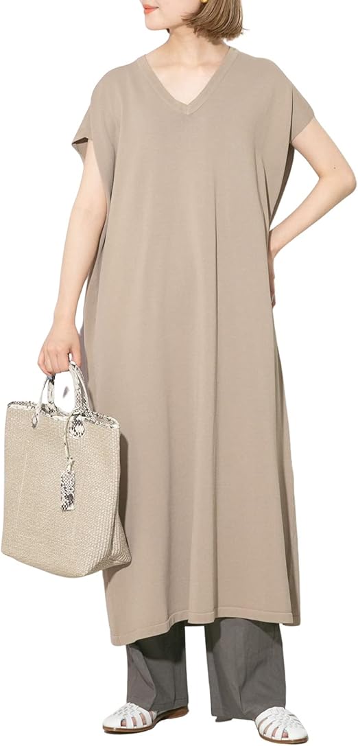 Amazon Co Jp アーバンリサーチ ワンピース ドレス Ur Lab サラサラビッグニットワンピース レディース Nl15 26b028 Beige Free 服 ファッション小物