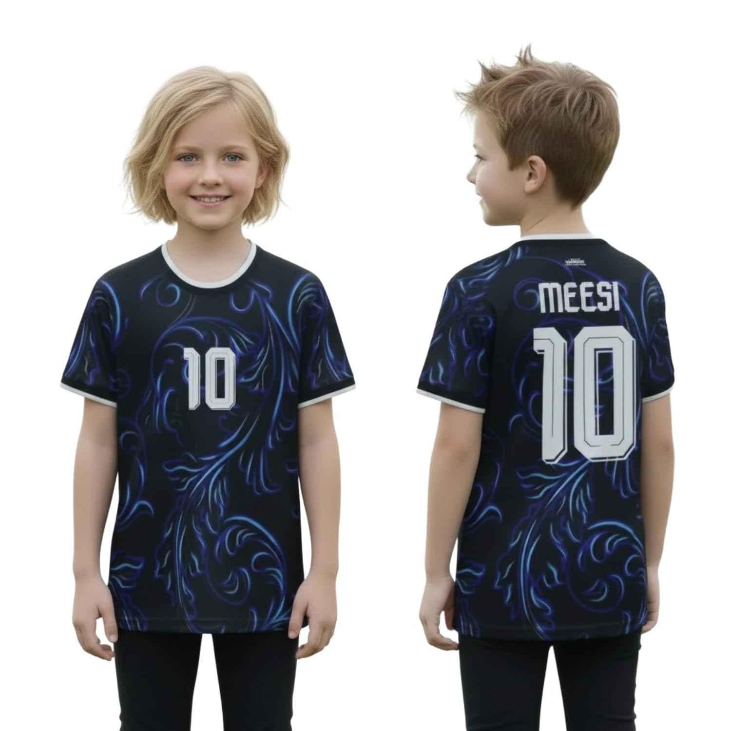 Argentina Meesi 10 Football Jersey Tee for Boys, Girls, Men & Women L14 | Stylish sportswear for casual and athletic activities.-image-10