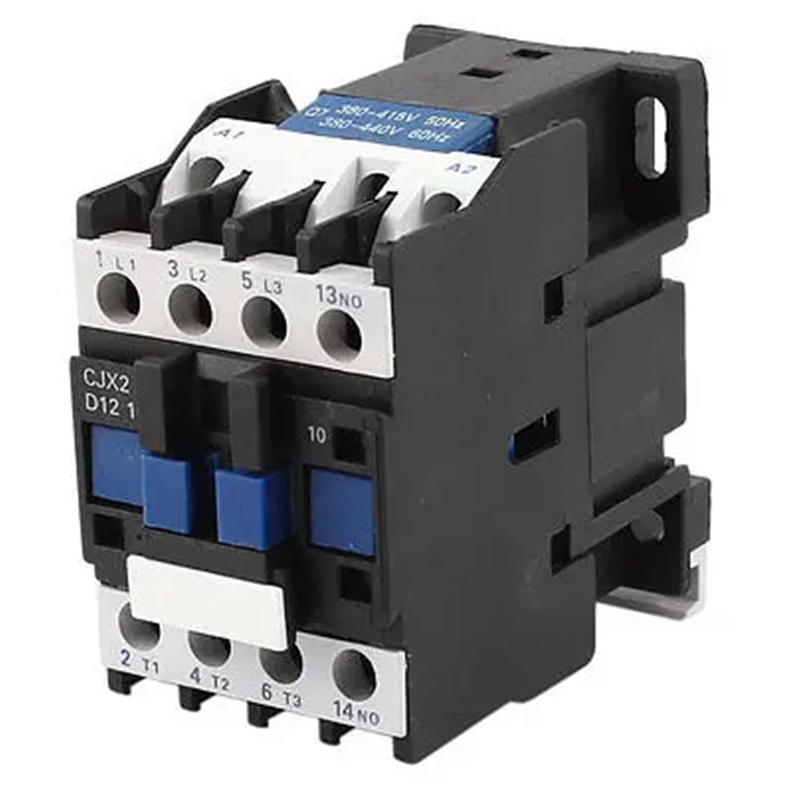 AERBNYEQP CJX2-1210 380V Coil 3 Poles 3P 35mm DIN Rail Mounting NO AC Contactor