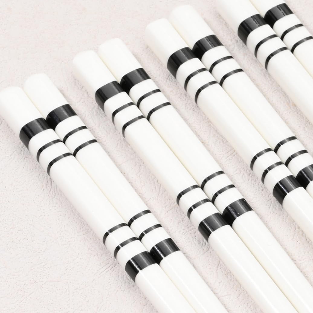 Bopsticks en Porcelaine Premium Ensemble avec boîte-Cadeau, Baguettes en Porcelaine d'os Chinois de Haute qualité, Baguettes en céramique réutilisables 10pairs