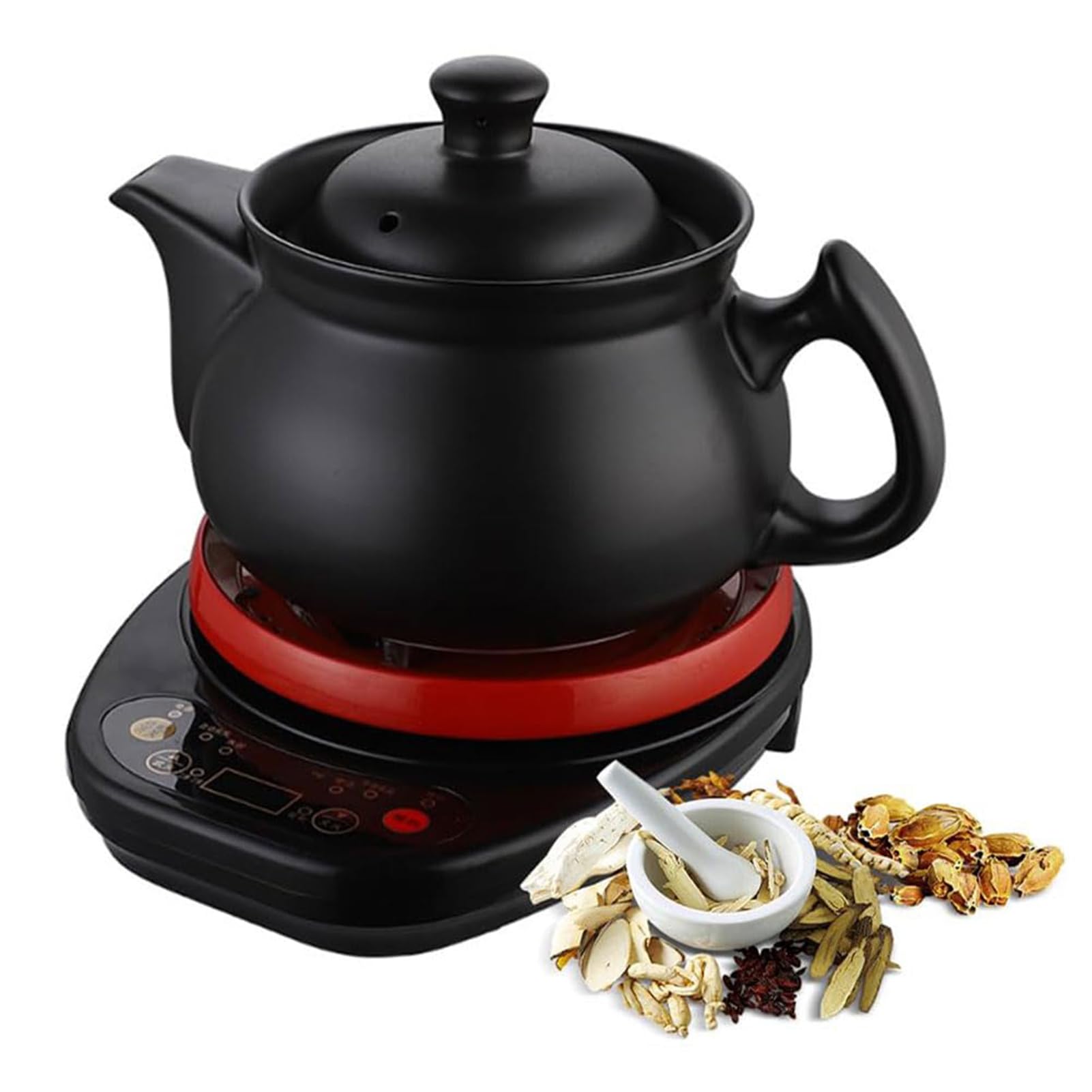 Electric Kettle,Herbal Medicine Cooker, Fully Automatic, 500W Multifunctional Ceramic for Household Use