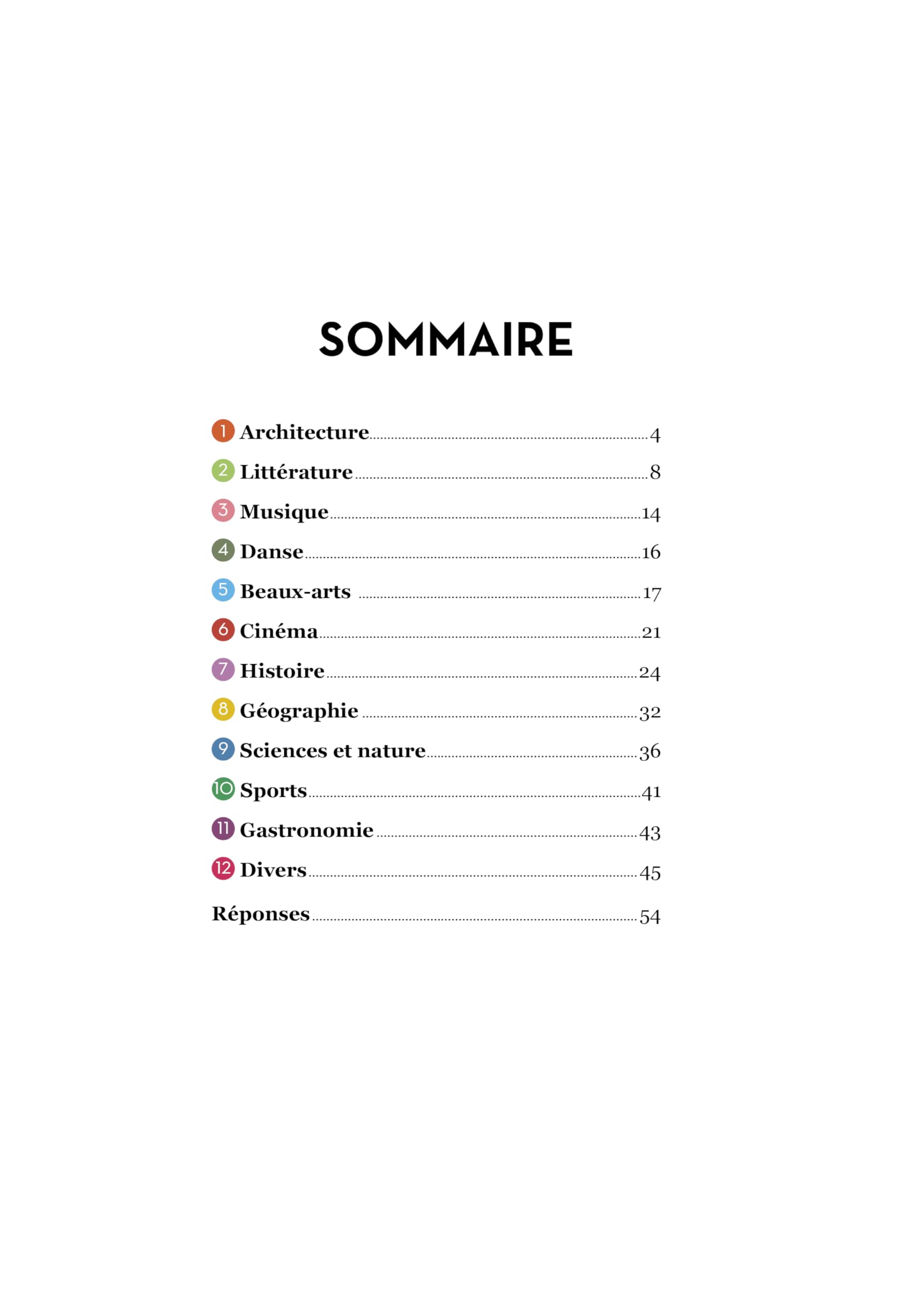 Cahier de jeux culture générale