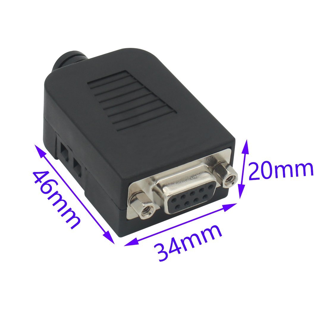 YIOVVOM DB9 Breakout Connector to Wiring Terminal RS232 DSUB Male