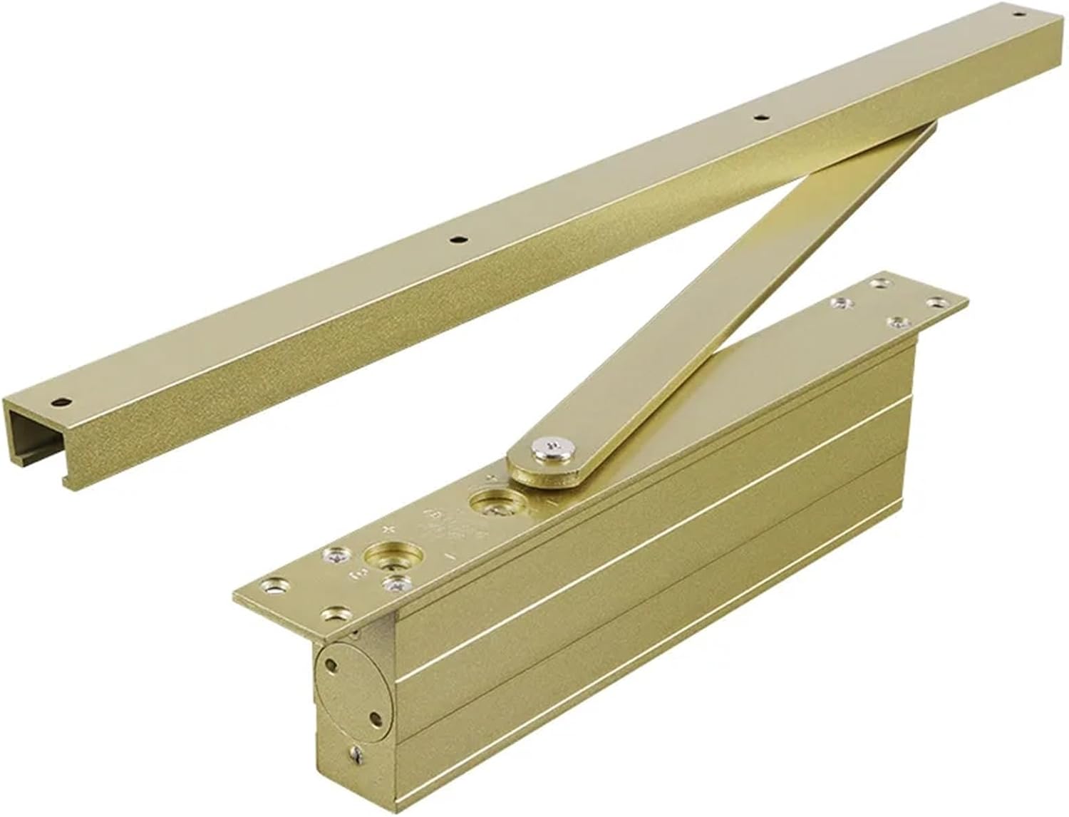 Square Hidden Door Closer Buffer Hydraulic Home Hotel Accessories(Silver)