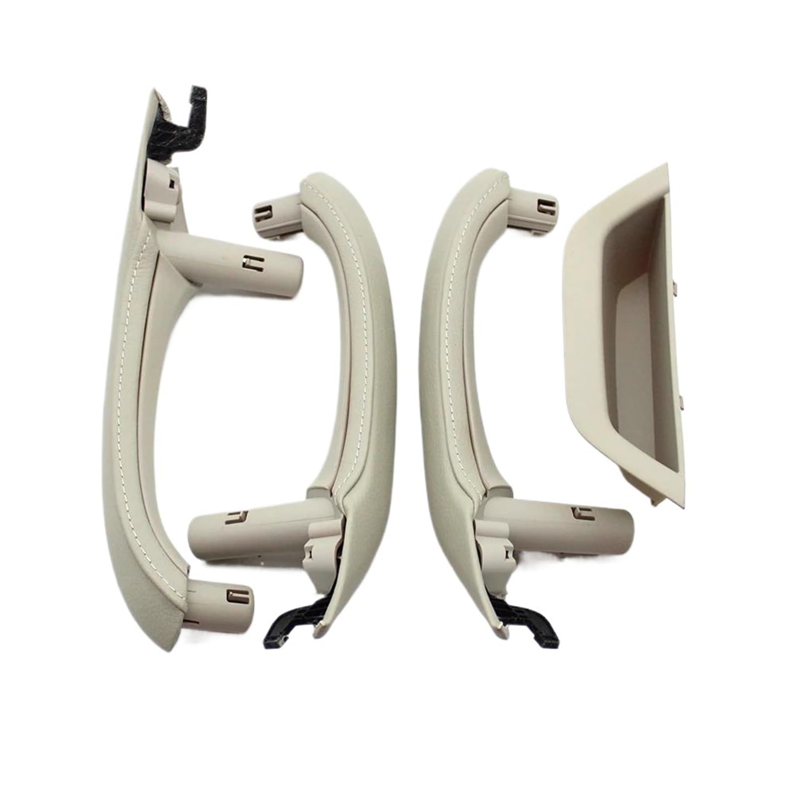 JYUTDW Left and Right Interior Door Handle Car Interior Door Handles Pull Accessories for BMW for X3 X4 F25 F26(RHD Creamy)