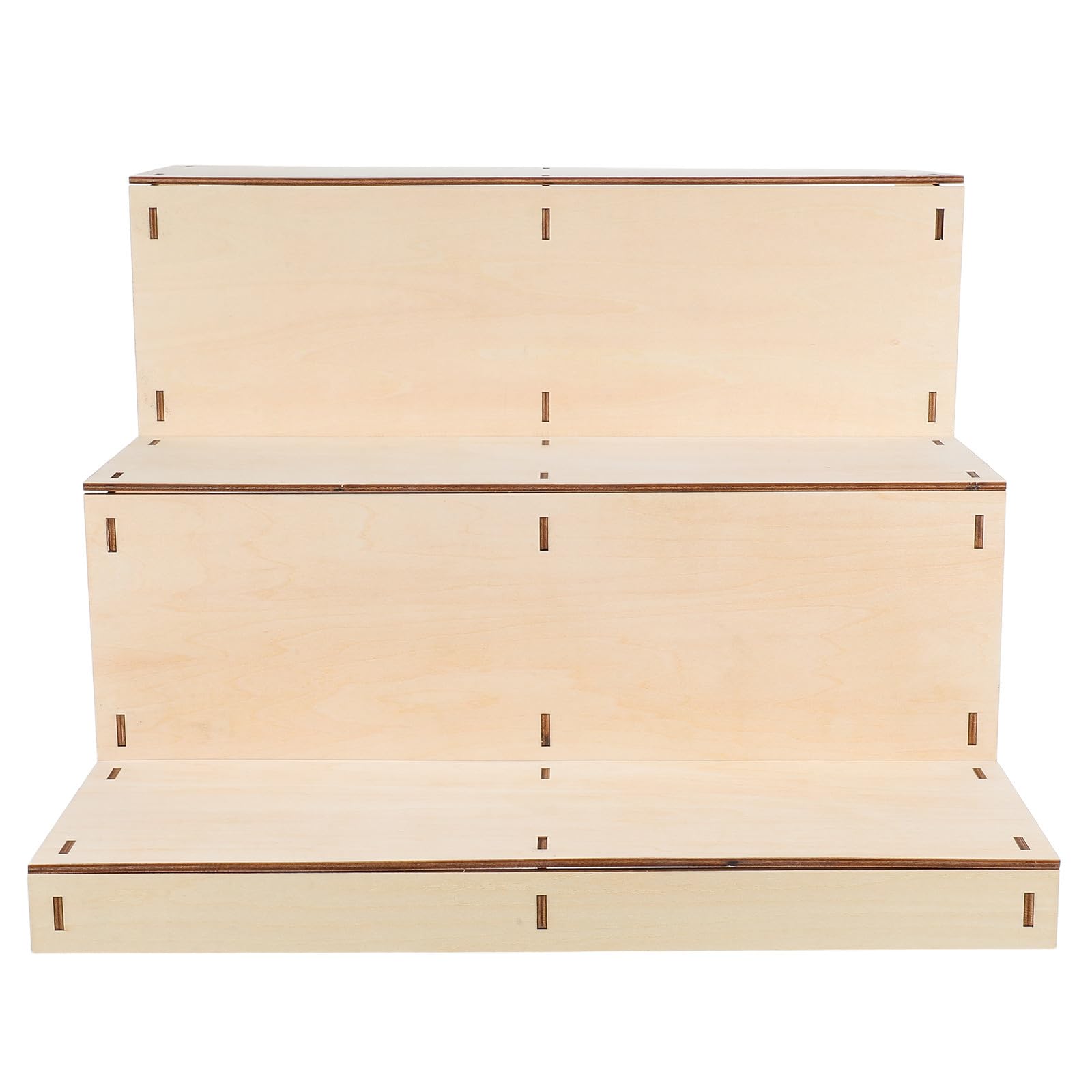Expositor Escalonado de Madera Maciza de Varios Niveles para Exhibición