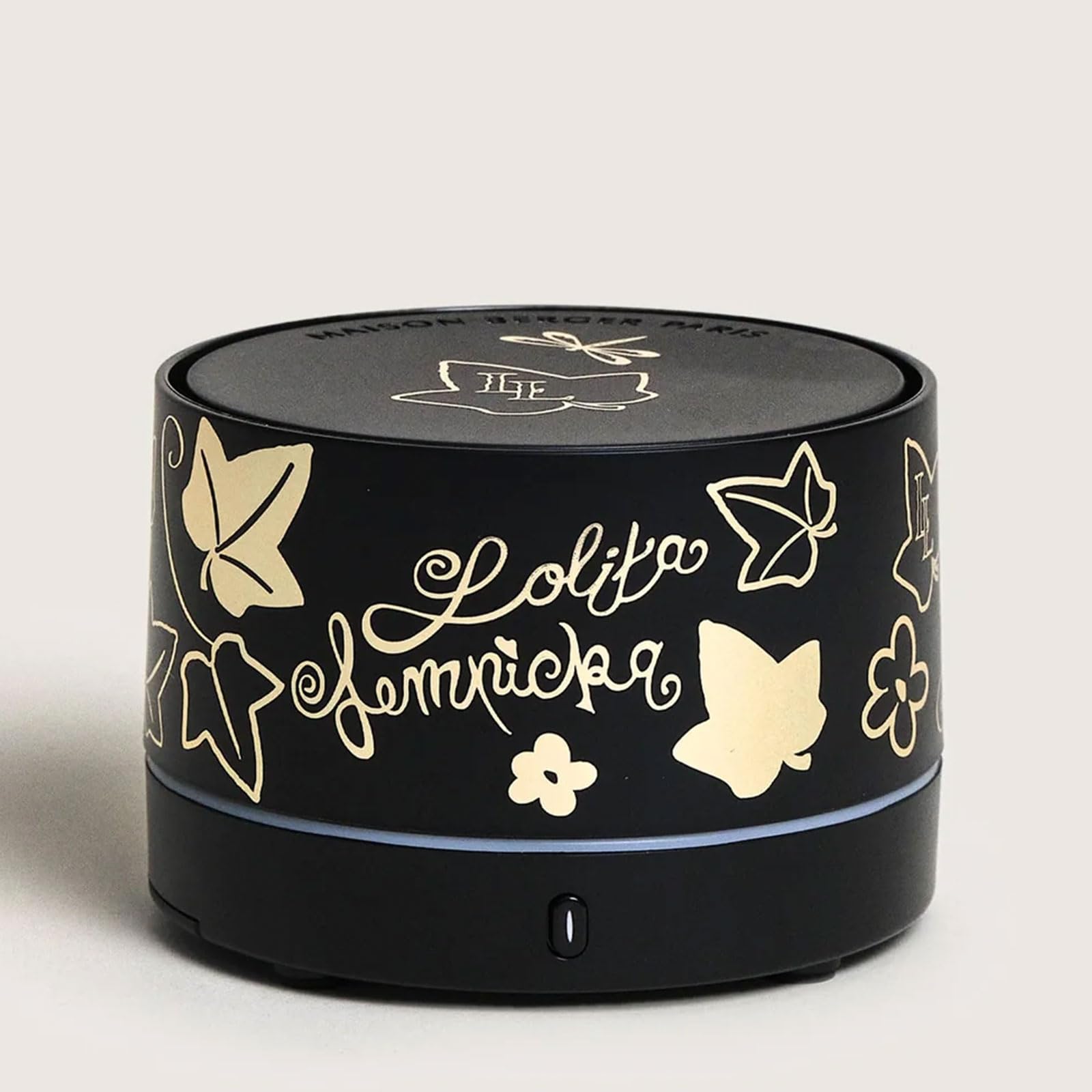 Lampe Berger - Diffusore Elettrico NOMADE Ricaricabile- Con Piastrina in Ceramica Profumata, Funzione Wireless per un Comodo Utilizzo anche Fuori Casa (Lolita Lempika Nero)