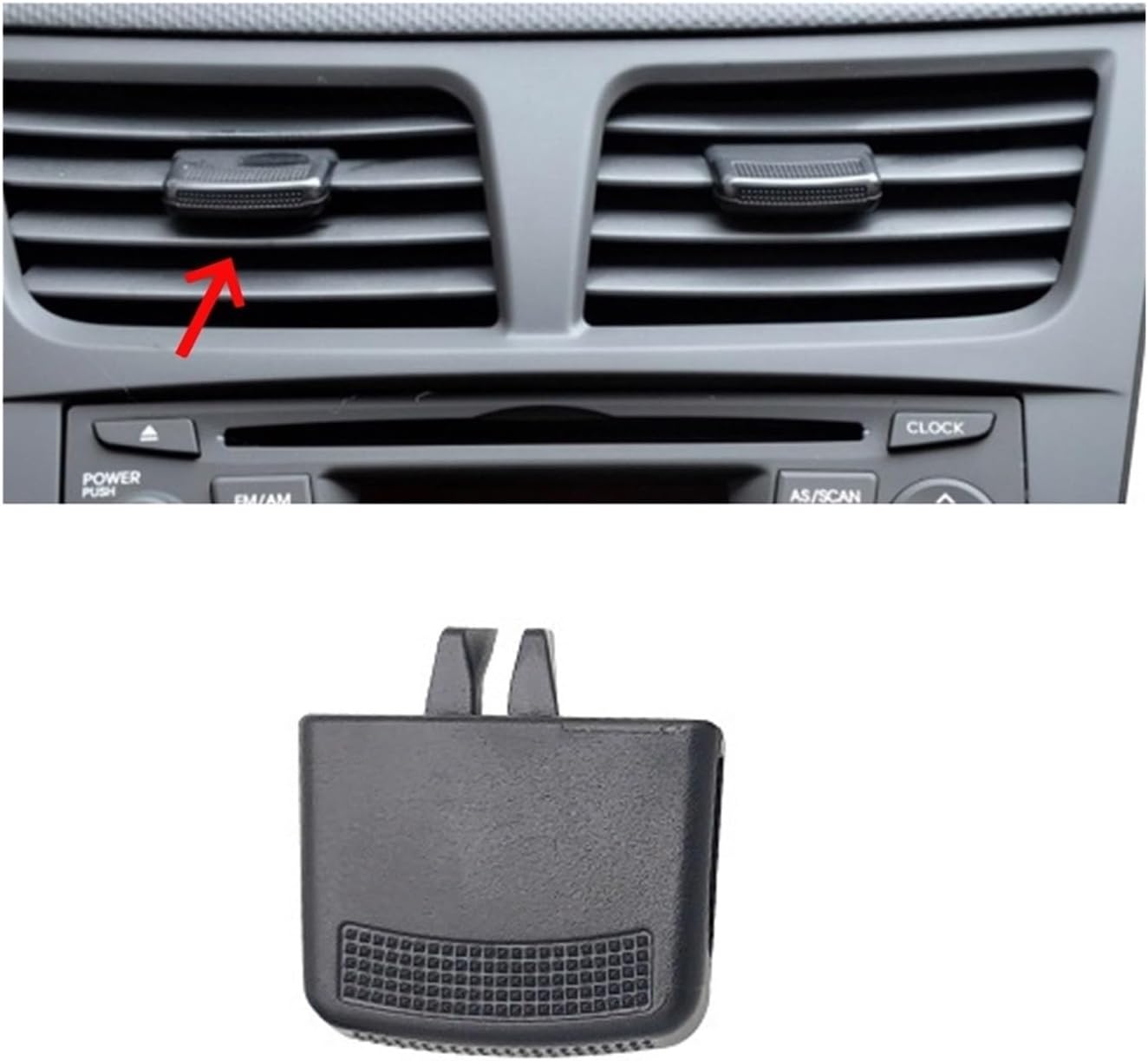 Car A/C Air Vent Grille Tab Clip Compatible For Hyundai VERNA SOLARIS 2010-2016 Automobile Air Conditioner Outlet Repair Kit(4pcs)