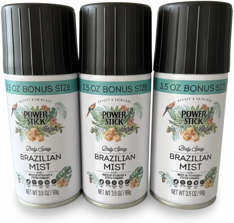 Body spray Brazilian Mist for Her 3-pack 3.5 oz/99g