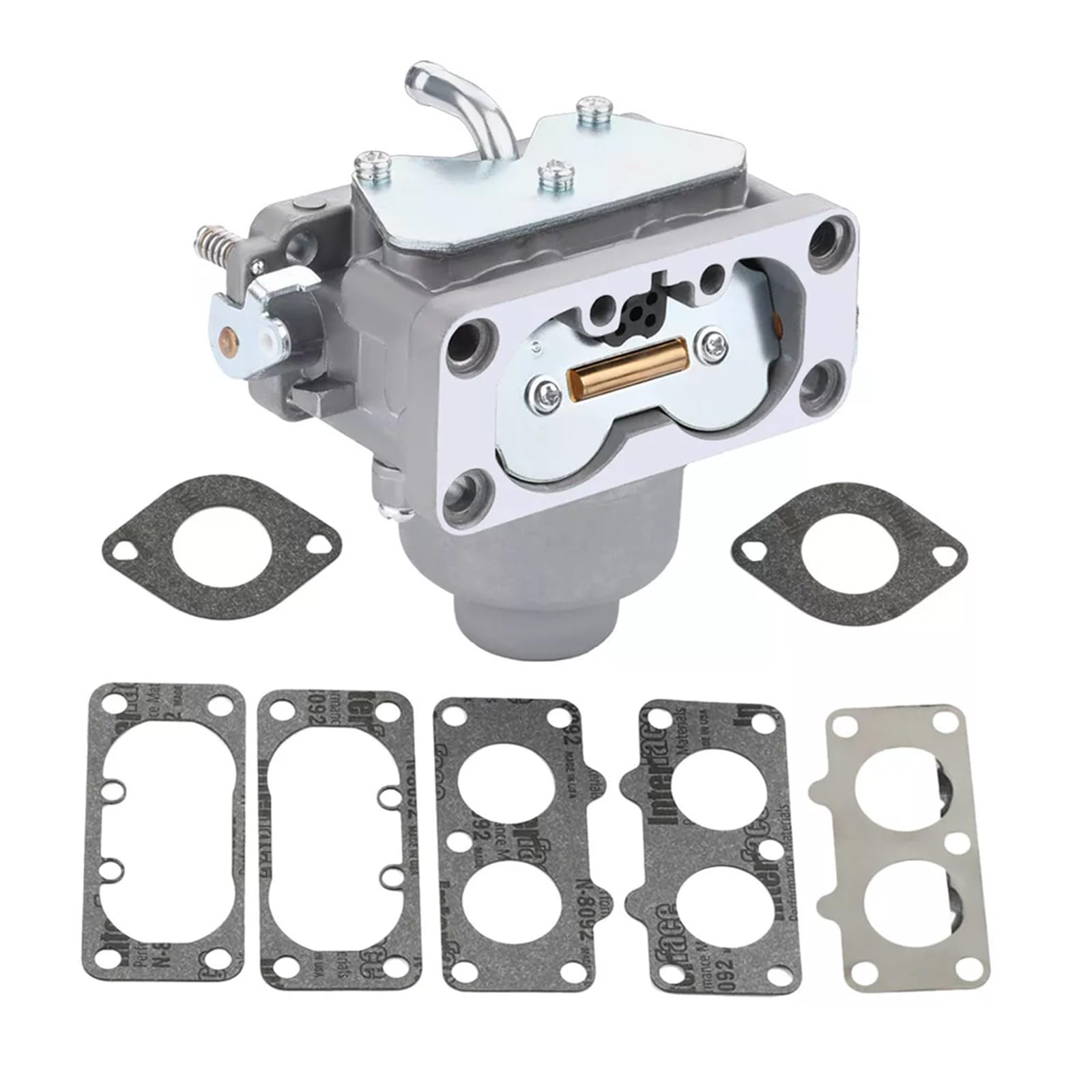 compatibile con carburatore 266-091 da 20 CV per Nikki 498751 266-2408 sostituisce il motore Briggs Stratton V-Twin Intek da 21 CV con pompa del carburante