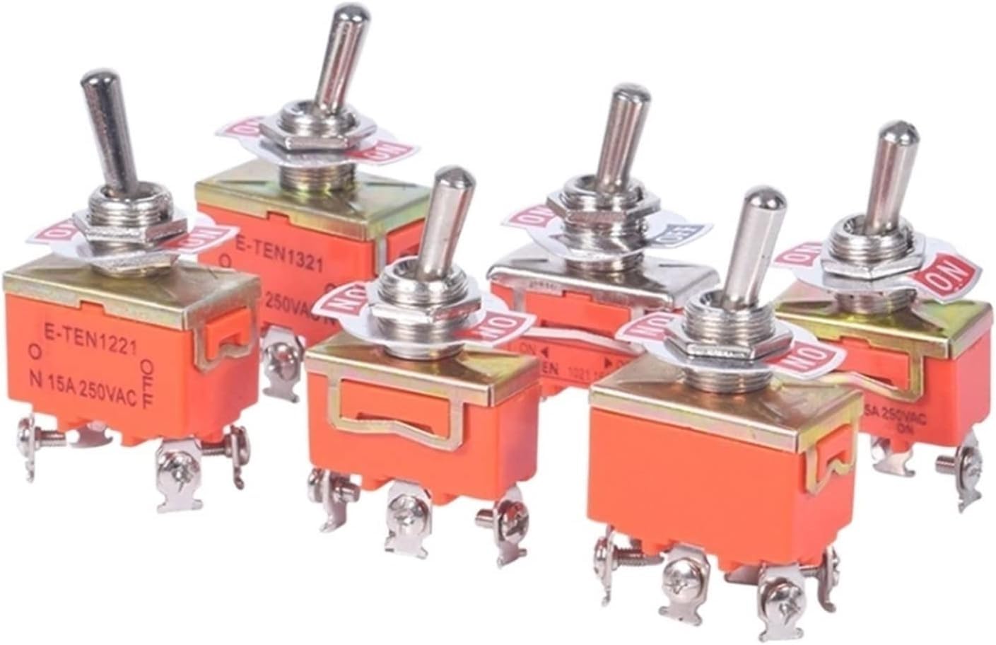 Interrupteur à bascule 15A 250V durable pour vos projets électriques - 7