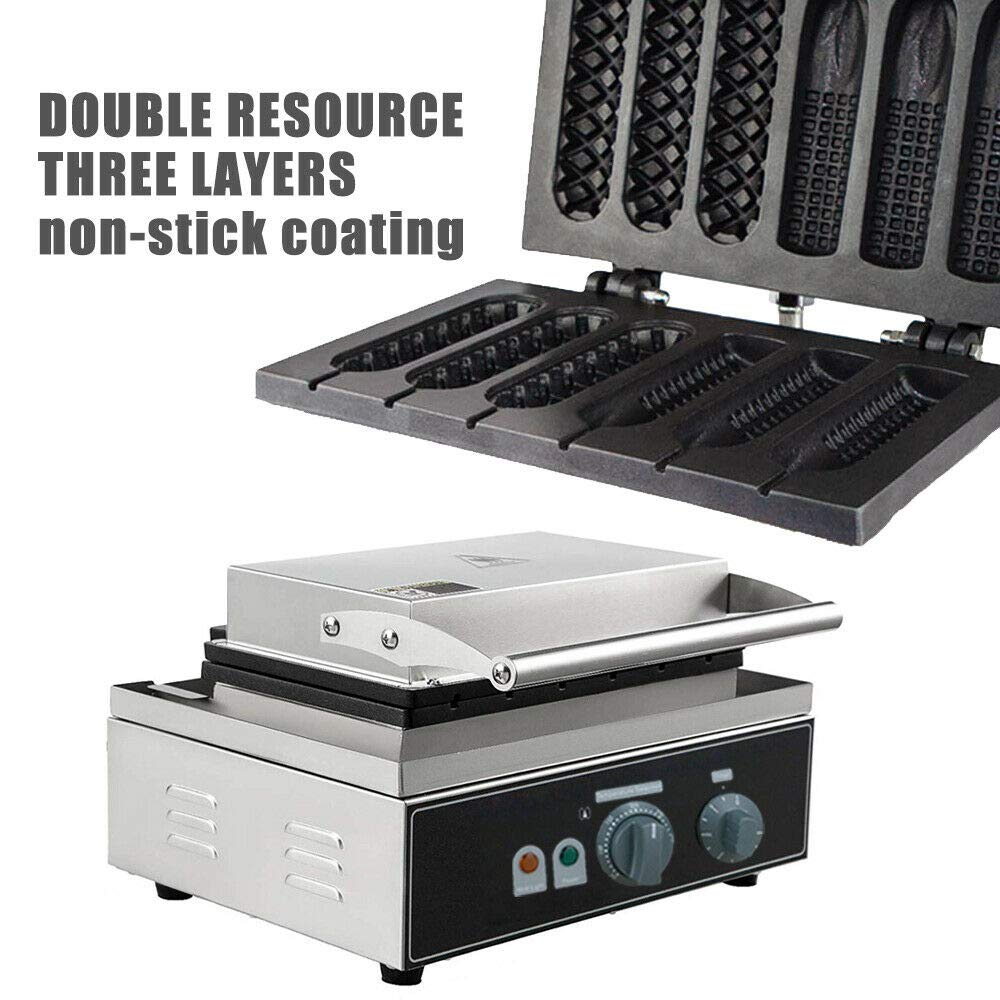 Fayelong Commercial Hotdog Waffle Toaster Waffle Maker Lolly French Waffle Cookware NoStick