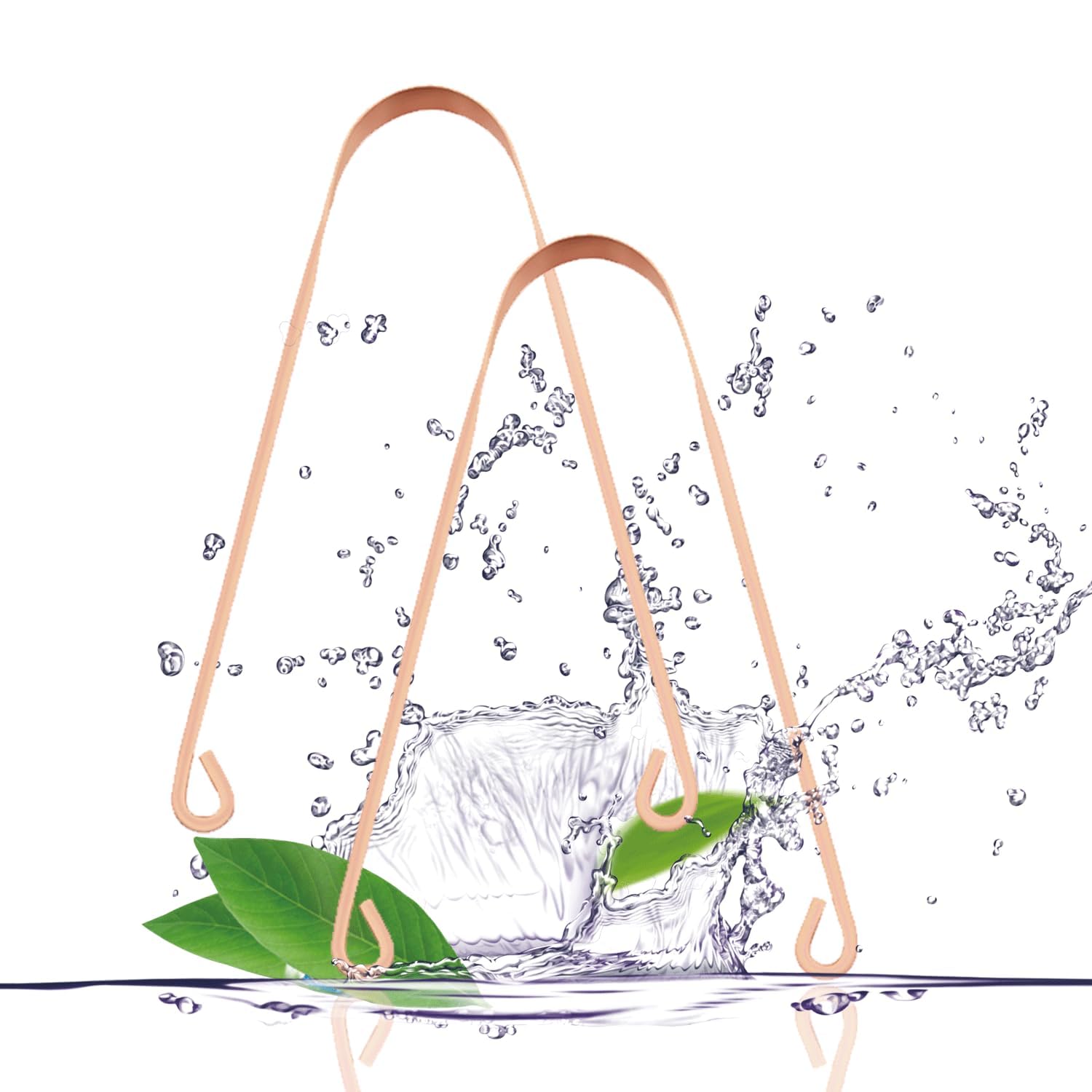 INSIME Copper Tongue cleaner (Pack of 3) | Easy to use Tongue clear adult tongue scraper for men & women | Mouth cleaner for Overall Oral Care & Hygiene