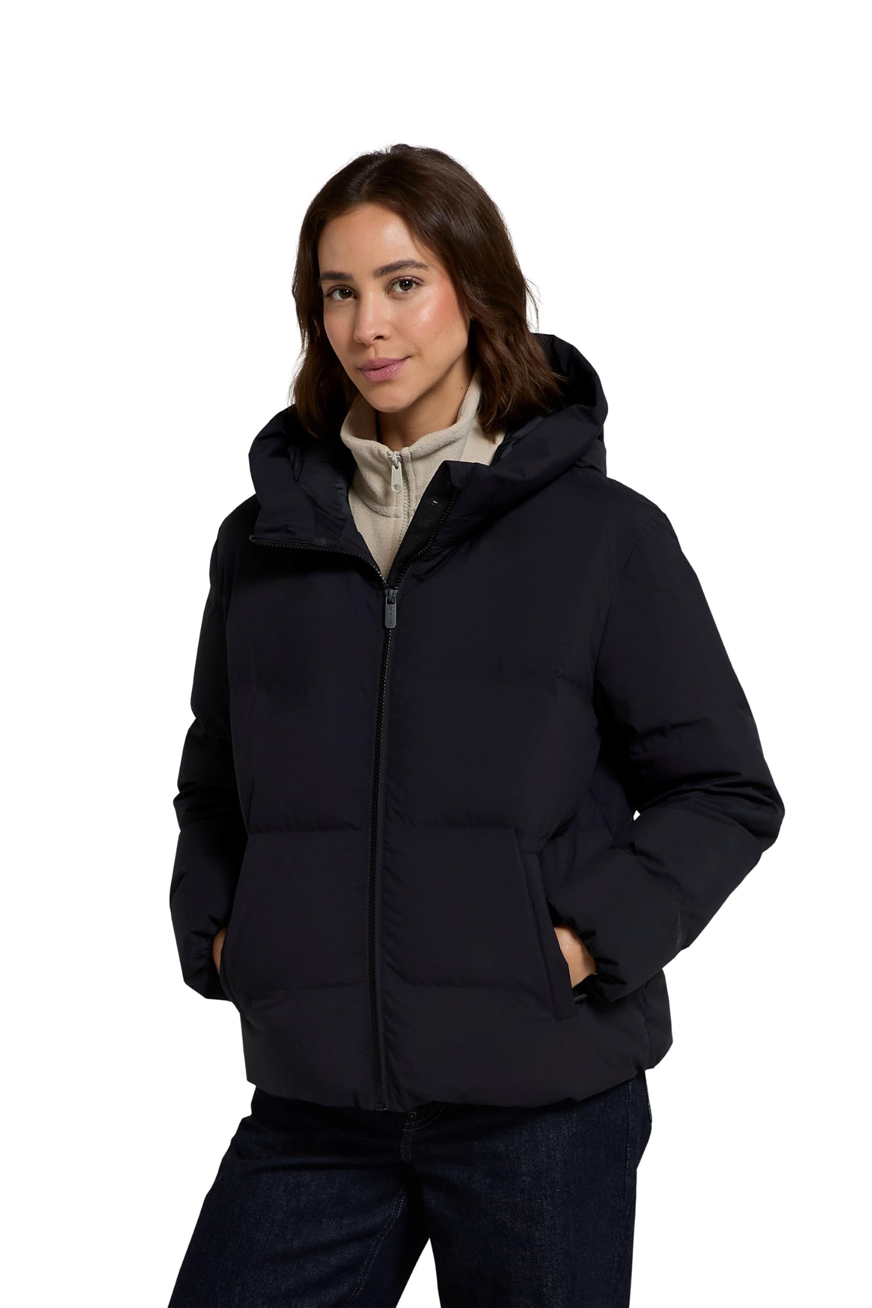 Animal Women's Jet Black Cosi Cloud Down Jacket - Water-Resistant & Breathable Jacket With Zipped Pockets - Autumn Winter, Outdoors & Walking 8
