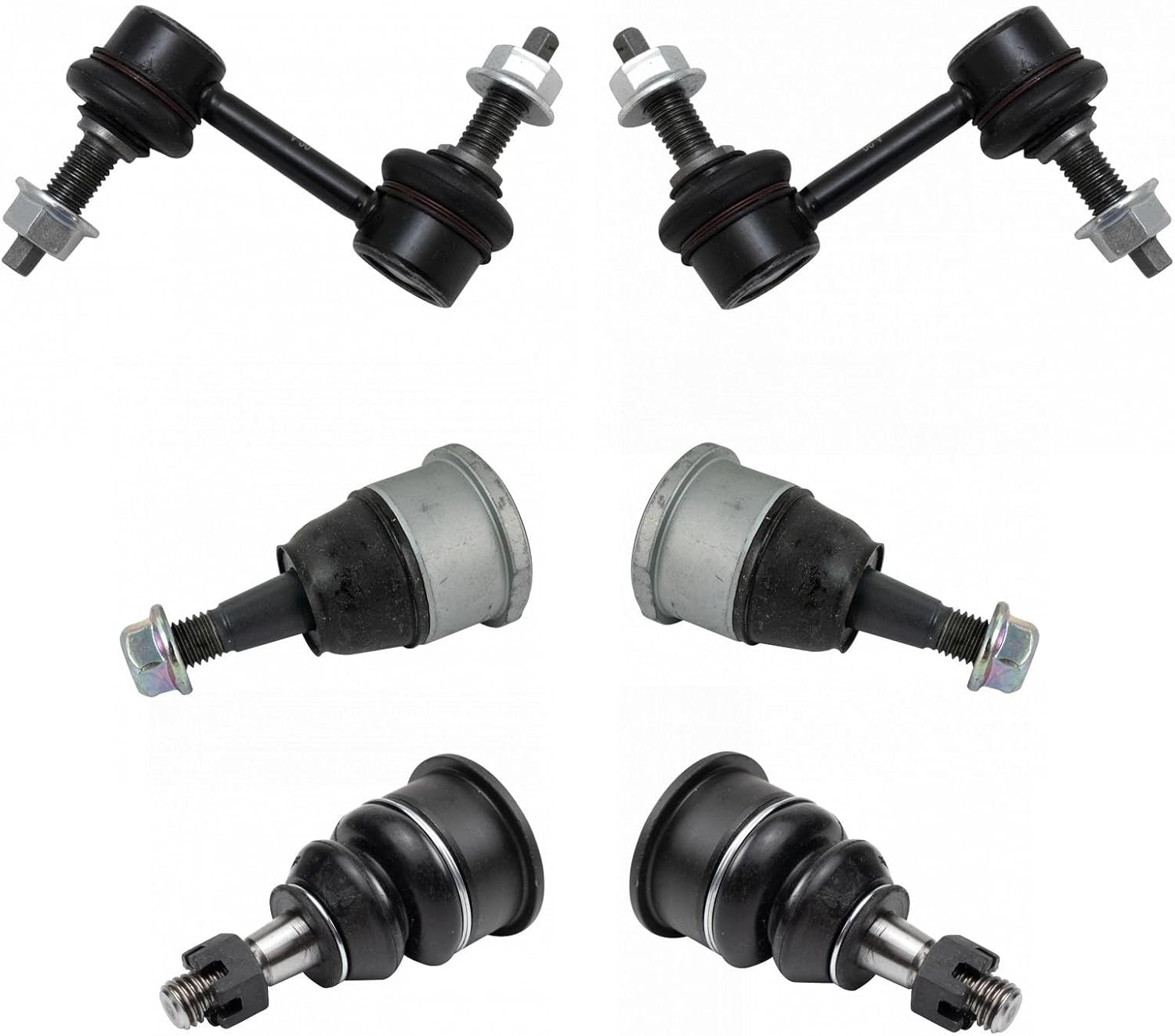 TRQ Front and Rear Suspension Kit Ball Joint Sway Bar Stabilizer Link Compatible with 2004-2009 Cadillac XLR 1997-2011 Chevrolet Corvette