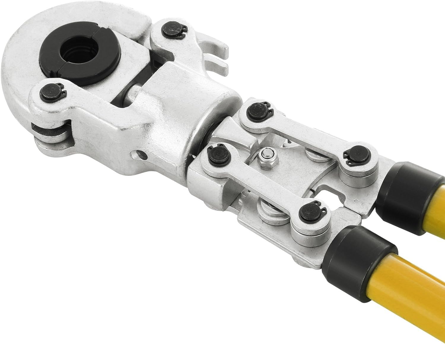 TANIASHOP Pinza Crimpatrice Manuale Pressatrice per Multistrato con Testa Rotante a 360° Pinza per Serra Pinza Crimpatrice idraulica con Matrici Φ 16-20 mm-26 mm-32 mm per Tubo PEX
