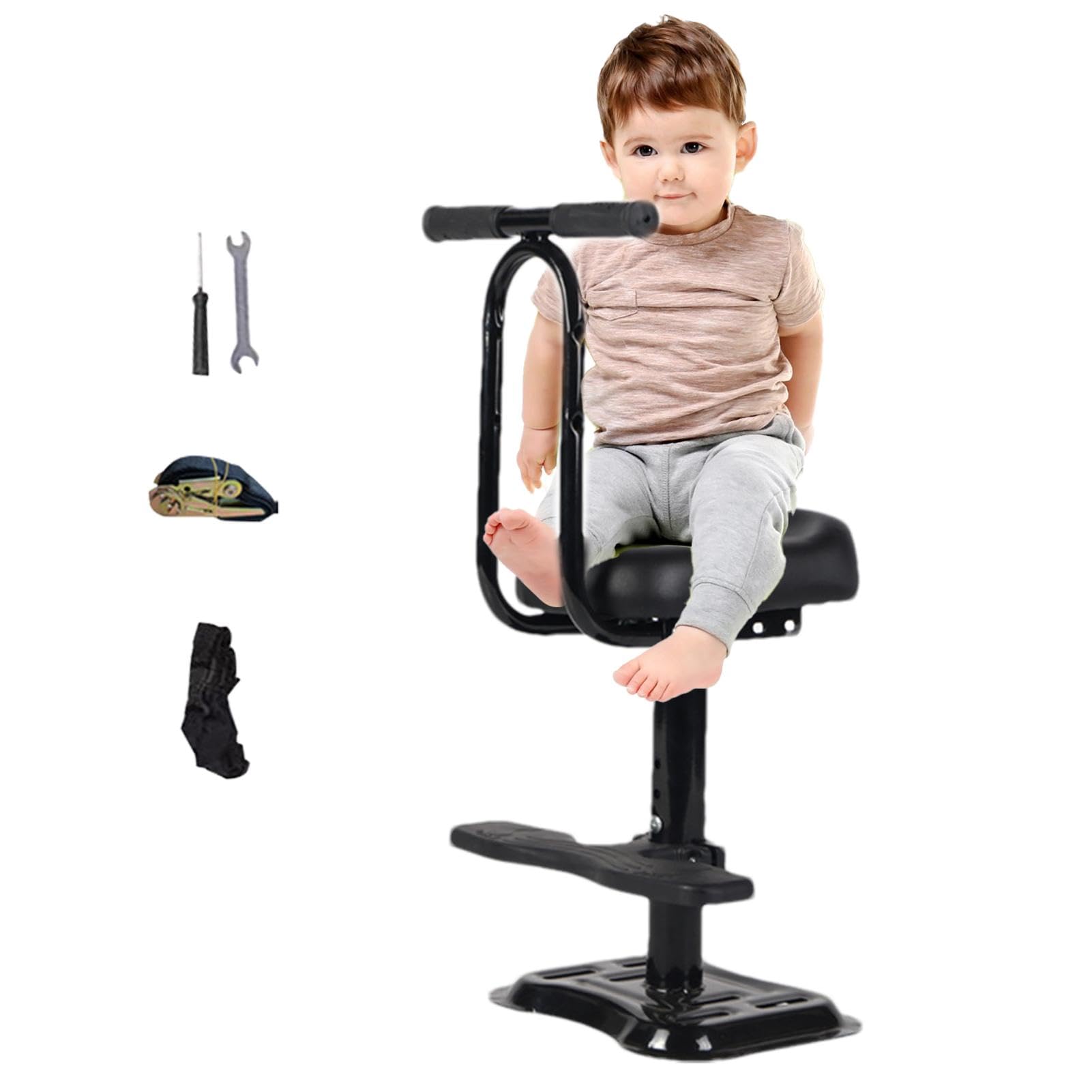 Fahrradrücksitz Für Kinder, Kinderfahrradsitz | Fahrrad Bequemer Sitz,Fahrrad-Kinderträger Für Stadtfahrräder, Abnehmbarer- Fahrrad-Kindersitz, Bequemer Fahrradsitz, Elastisch Für Tretroller