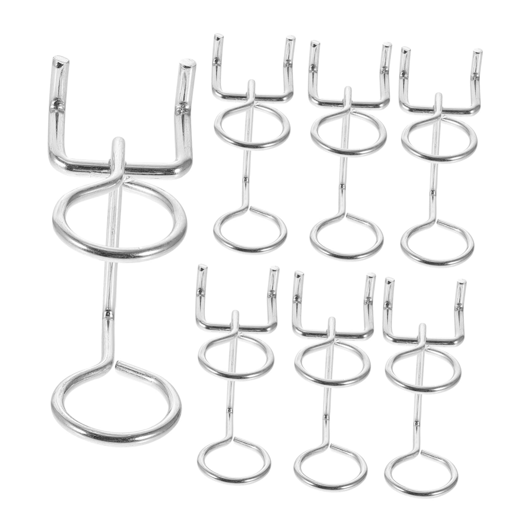 WHAMVOX Pegboard Hooks 20 Pcs Screwdriver Organizers Organizer Tool Rack Metal Hooks Set