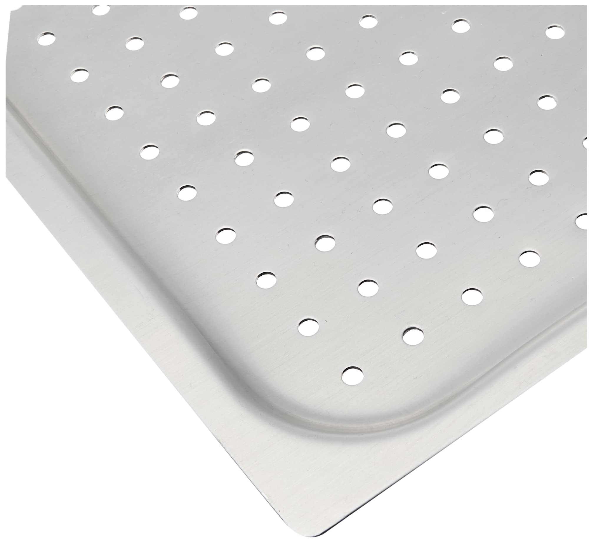 Pentole Agnelli ALMA182F20 Teglia Gastronorm in Lega 3003 Forata, 2 cm, Alluminio, Bianco, 53x32.5x2 cm