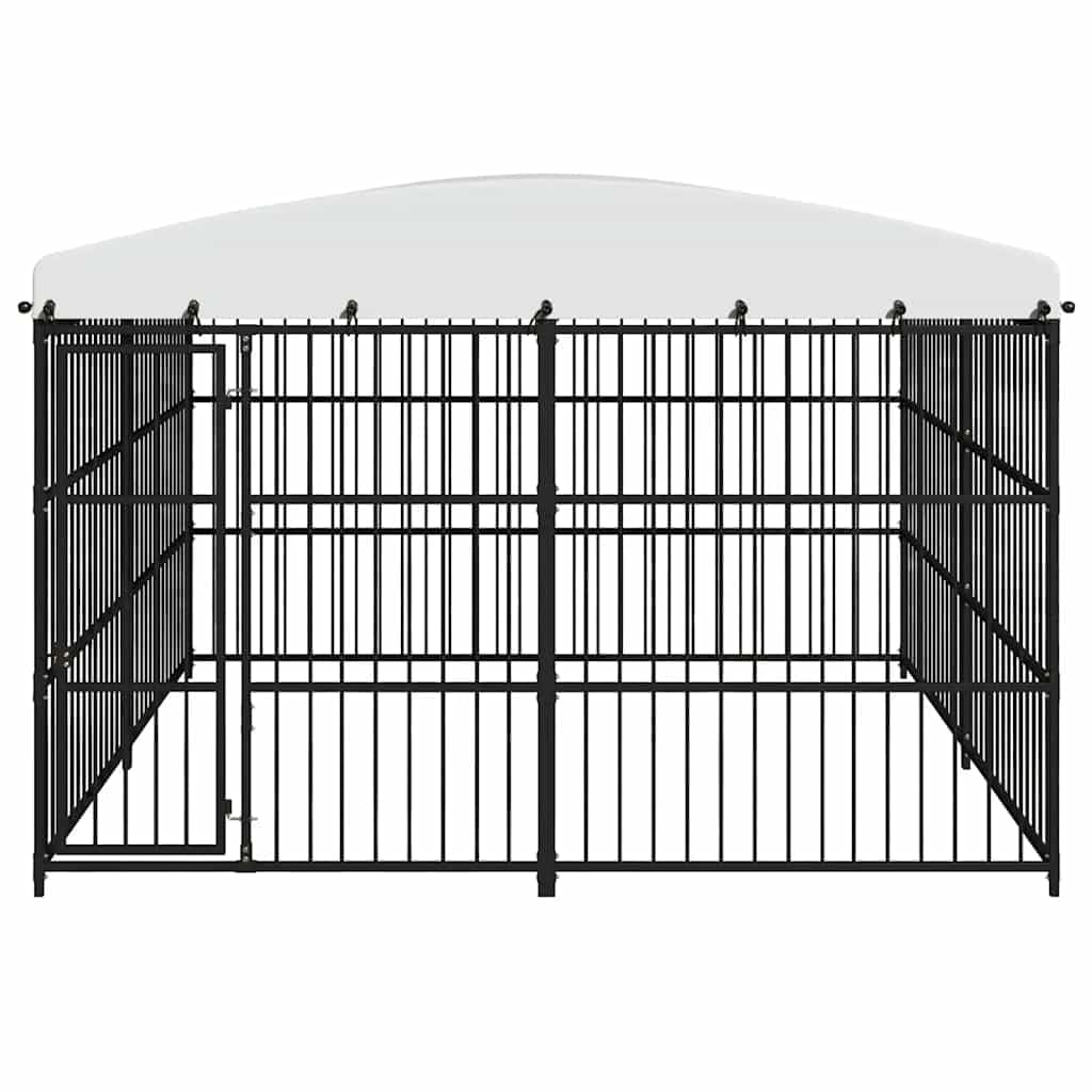 Cuccia per cani con tetto, 300 x 300 x 210 cm, colore nero