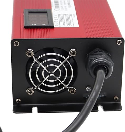 Miniatura 4 de Nakkaa Cargador de batería de carrito de golf de 36 voltios y 12 amperios con enchufe estilo Crowfoot y pantalla de muestra corriente o voltaje