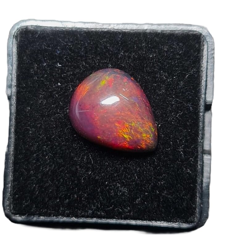 Opale éthiopienne naturelle en cabochon 10,5x13 mm pour créer votre bague bohème chic au quotidien