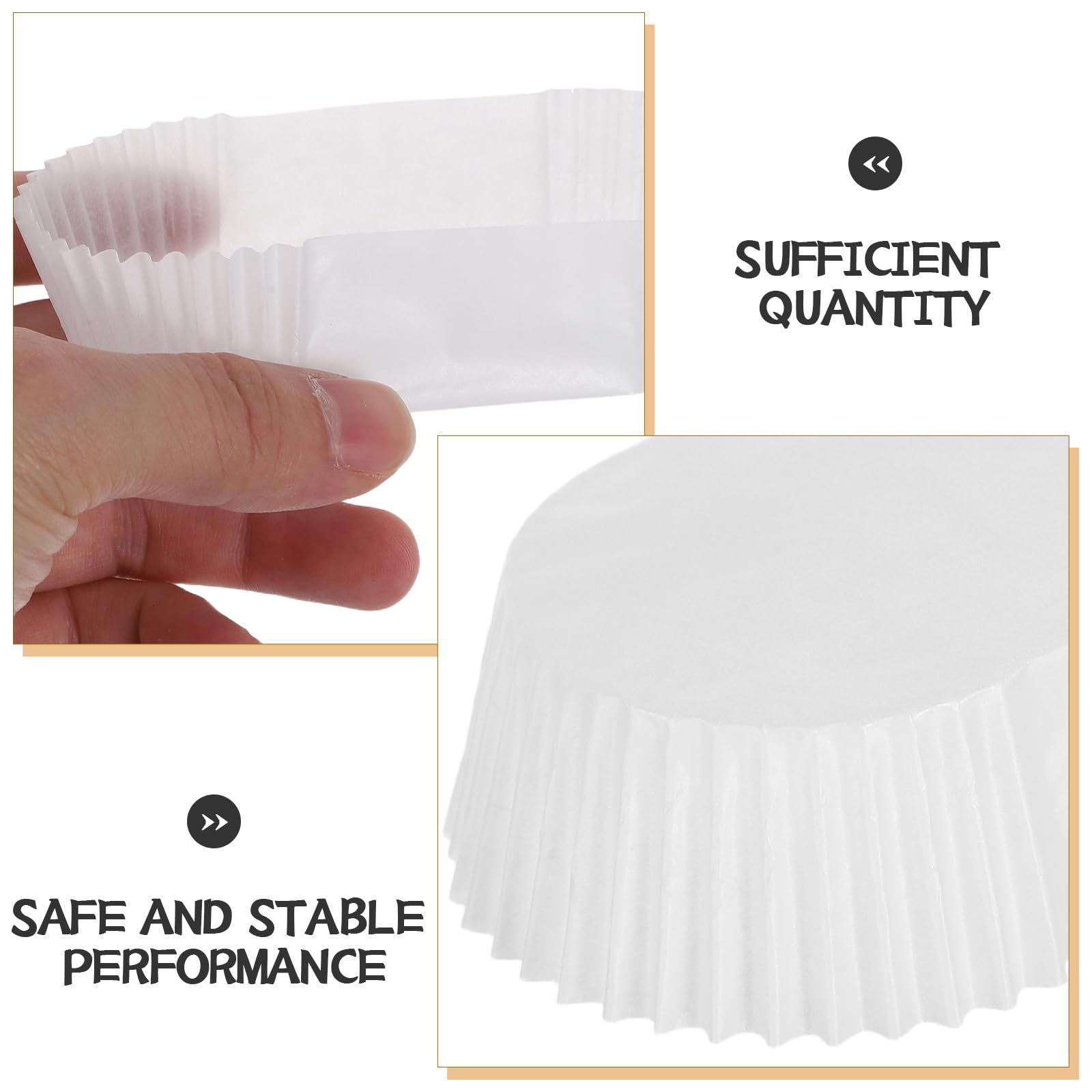 1000 Capacillos Ovalados para Hornear Papeles Desechables para Cupcakes y Muffins Tamaño Grande 10 CM Aptos para Horno Ideales para Repostería Casera y Fiestas