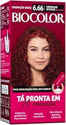 BioColor Tintura De Cabelo Biocolor Vermelho Intenso De Arrasar 6.66