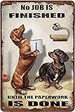 Photo Gallery teuoqi targa in latta retrò con cane bassotto per bagno vintage cartello in latta rotolo di carta no job is finish rustico metallo latta segno divertente decorazione da parete in metallo segni Photo Gallery teuoqi targa in latta retrò con cane bassotto per bagno vintage cartello in latta rotolo di carta no job is finish rustico metallo latta segno divertente decorazione da parete in metallo segni